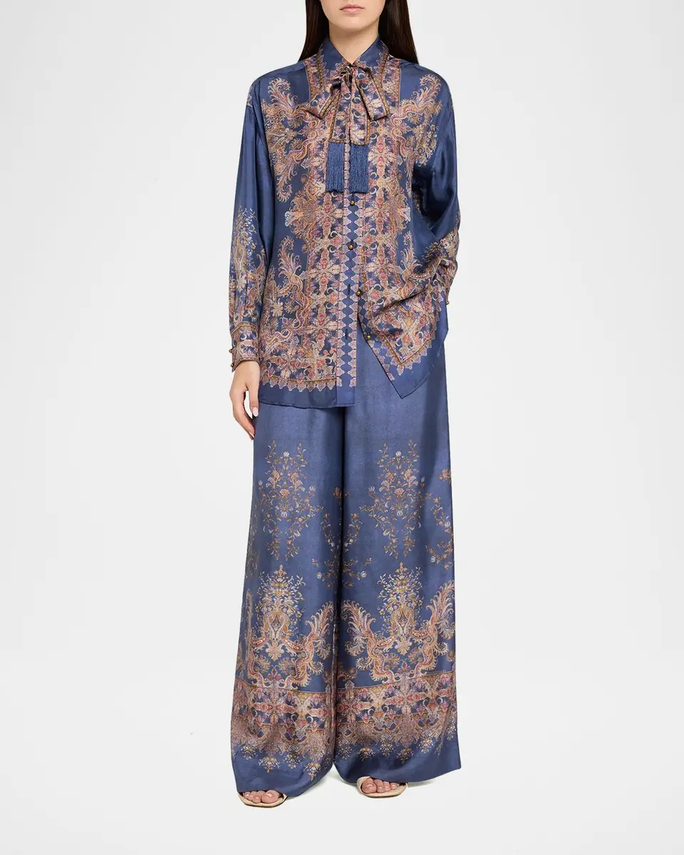 Zimmermann Valiant Relaxed Silk Shirt | Thumbnail 2 Zimmermann Valiant Relaxed Silk Shirt | Thumbnail 2