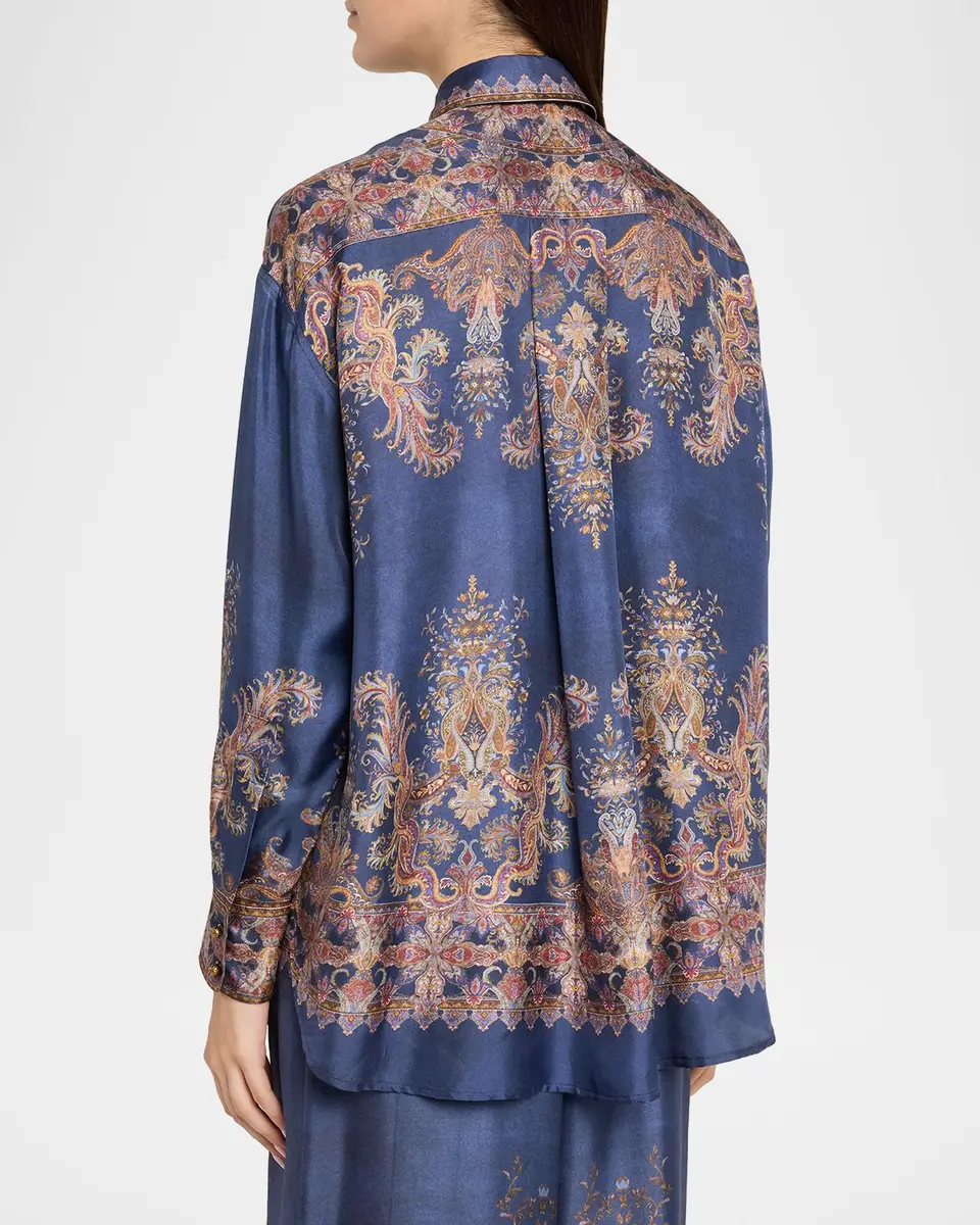 Zimmermann Valiant Relaxed Silk Shirt | Thumbnail 3 Zimmermann Valiant Relaxed Silk Shirt | Thumbnail 3