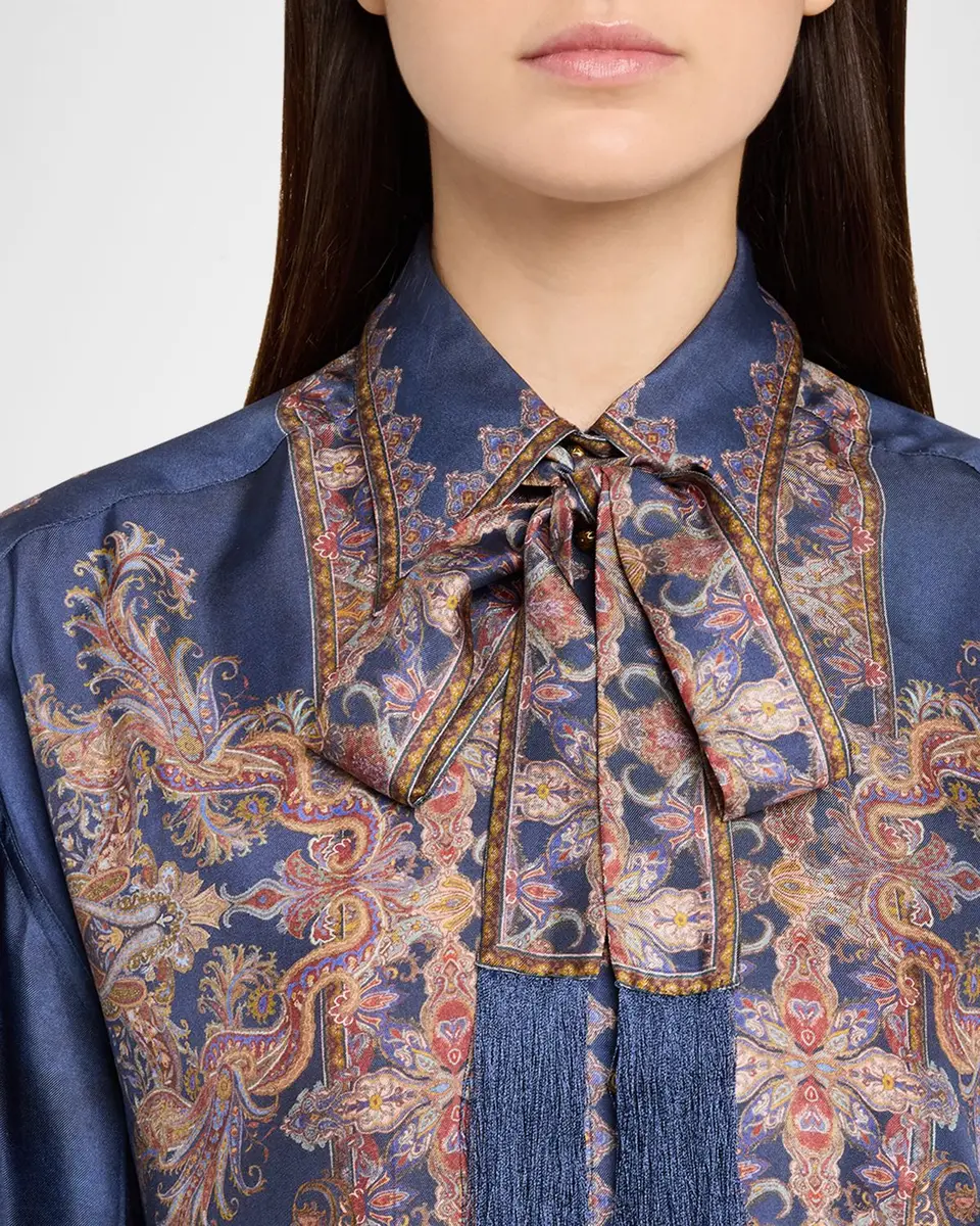 Zimmermann Valiant Relaxed Silk Shirt | Thumbnail 5 Zimmermann Valiant Relaxed Silk Shirt | Thumbnail 5
