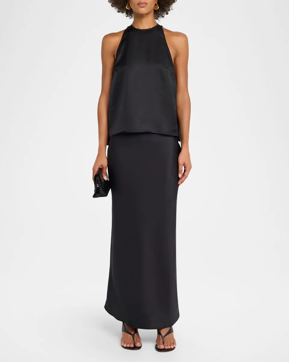 Loulou de Saison Cami Silk Cape Top | Thumbnail 2 Loulou de Saison Cami Silk Cape Top | Thumbnail 2
