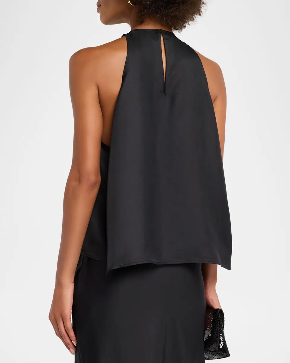 Loulou de Saison Cami Silk Cape Top | Thumbnail 3 Loulou de Saison Cami Silk Cape Top | Thumbnail 3