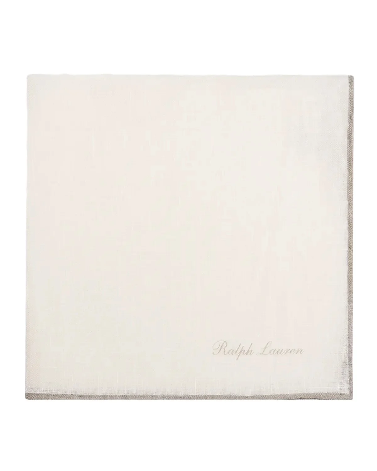 Men's Tipped Linen Pocket Square Men's Tipped Linen Pocket Square