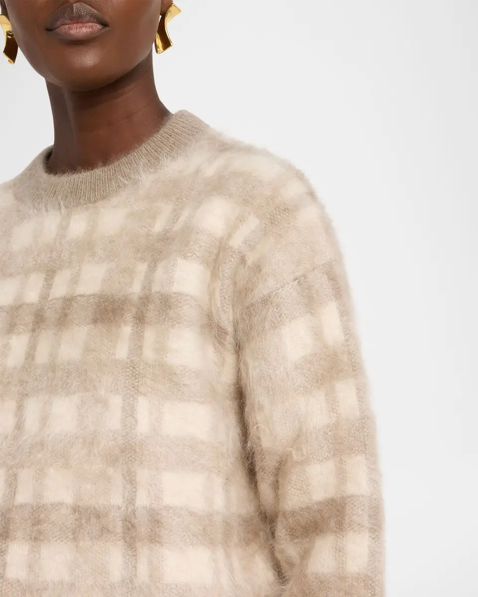 Lafayette 148 New York Glen Plaid Jacquard Brushed Cashmere Sweater | Thumbnail 5 Lafayette 148 New York Glen Plaid Jacquard Brushed Cashmere Sweater | Thumbnail 5