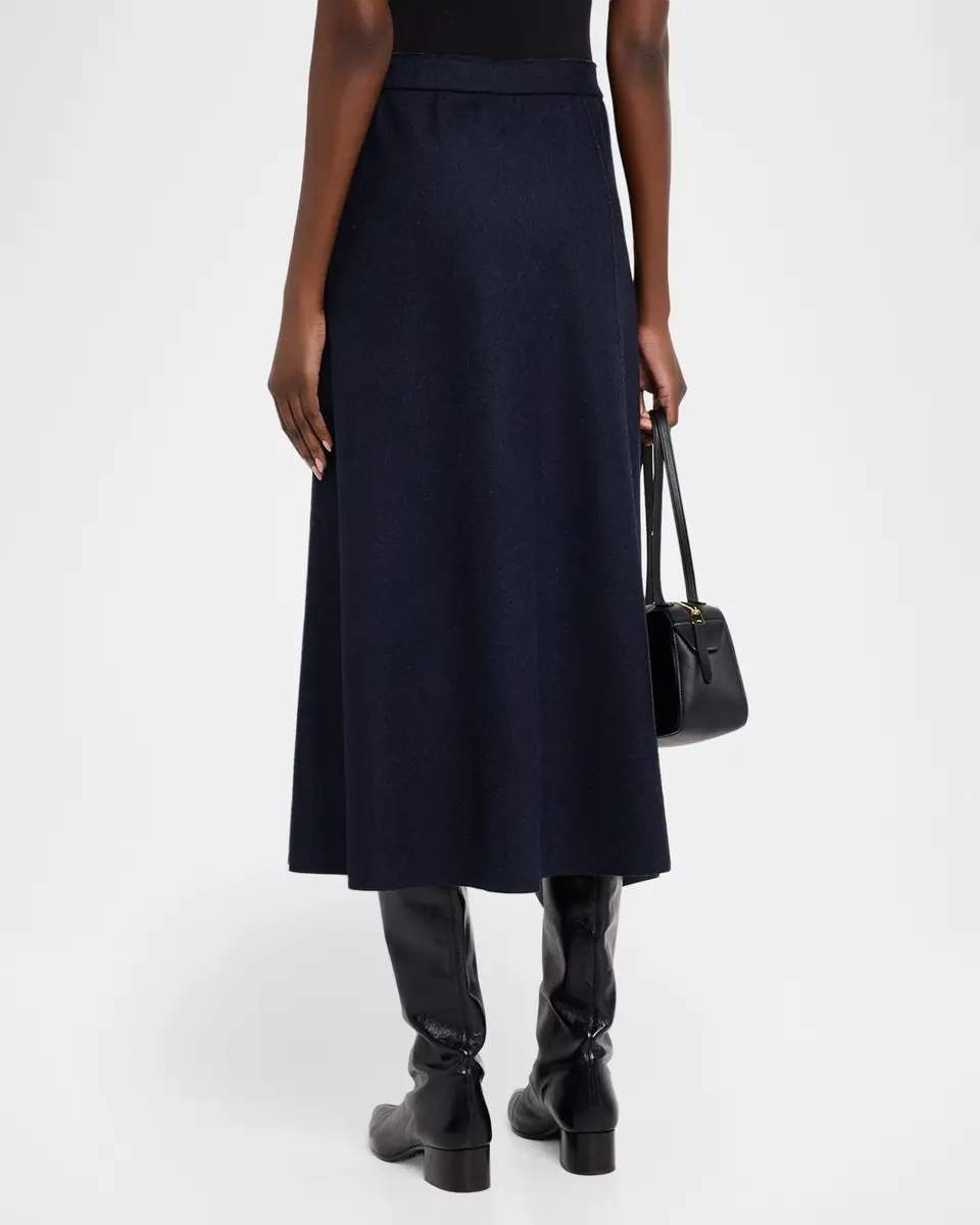 Lafayette 148 New York Reversible Flared Wool-Cashmere Maxi Skirt | Thumbnail 3 Lafayette 148 New York Reversible Flared Wool-Cashmere Maxi Skirt | Thumbnail 3