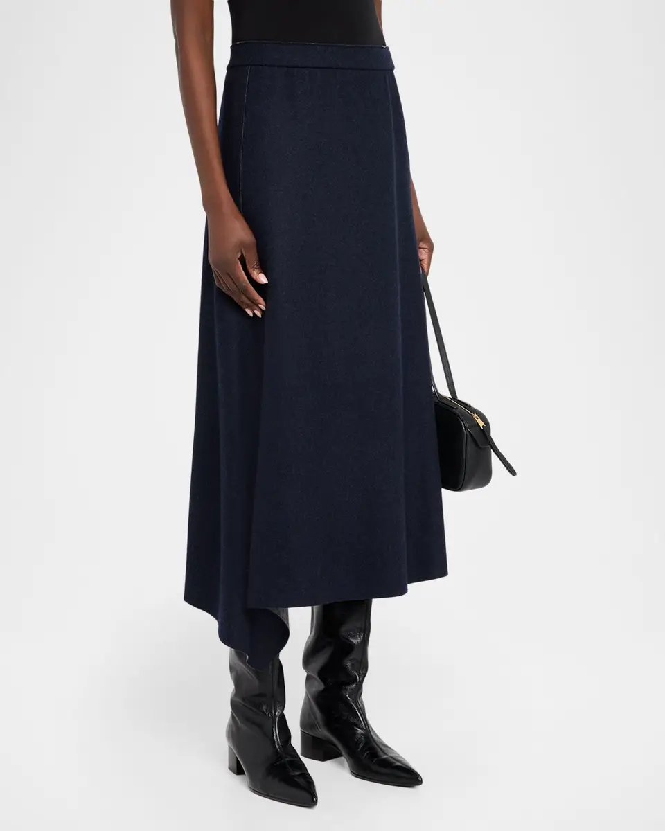 Lafayette 148 New York Reversible Flared Wool-Cashmere Maxi Skirt | Thumbnail 4 Lafayette 148 New York Reversible Flared Wool-Cashmere Maxi Skirt | Thumbnail 4