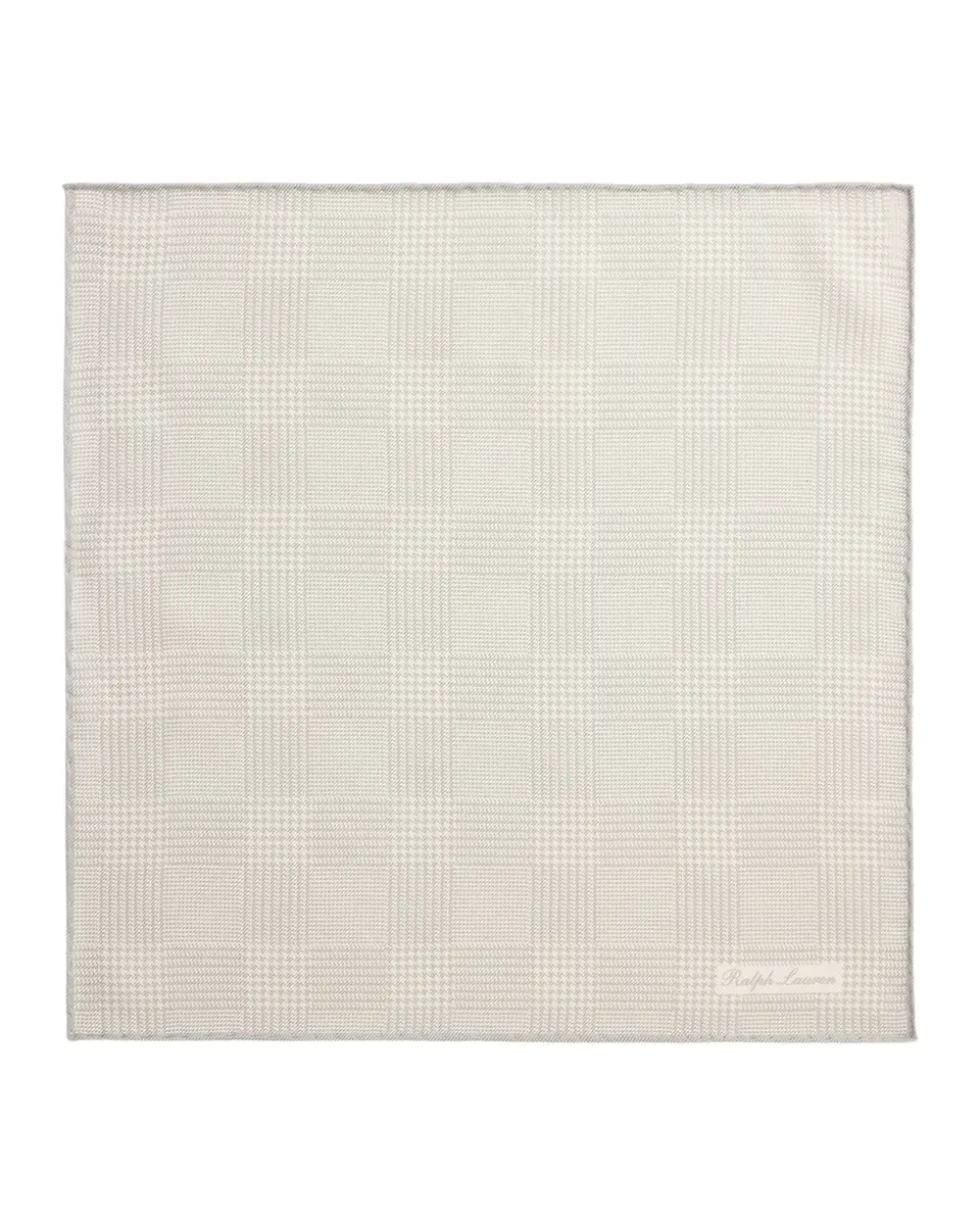 Ralph Lauren Purple Label Men's Plaid Cashmere-Silk Pocket Square | Thumbnail 3