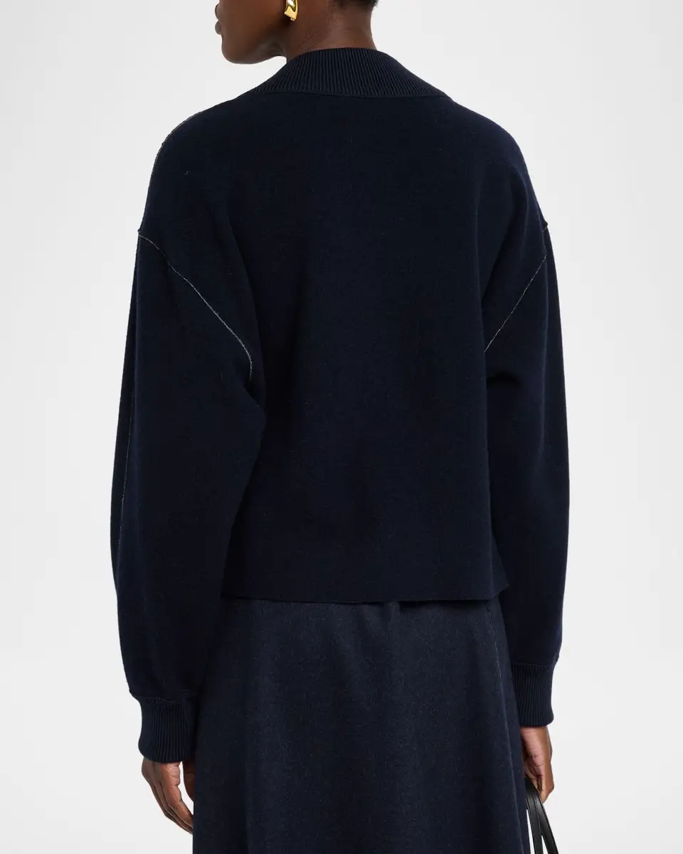 Lafayette 148 New York V-Neck Reversible Knit Sweater | Thumbnail 3 Lafayette 148 New York V-Neck Reversible Knit Sweater | Thumbnail 3