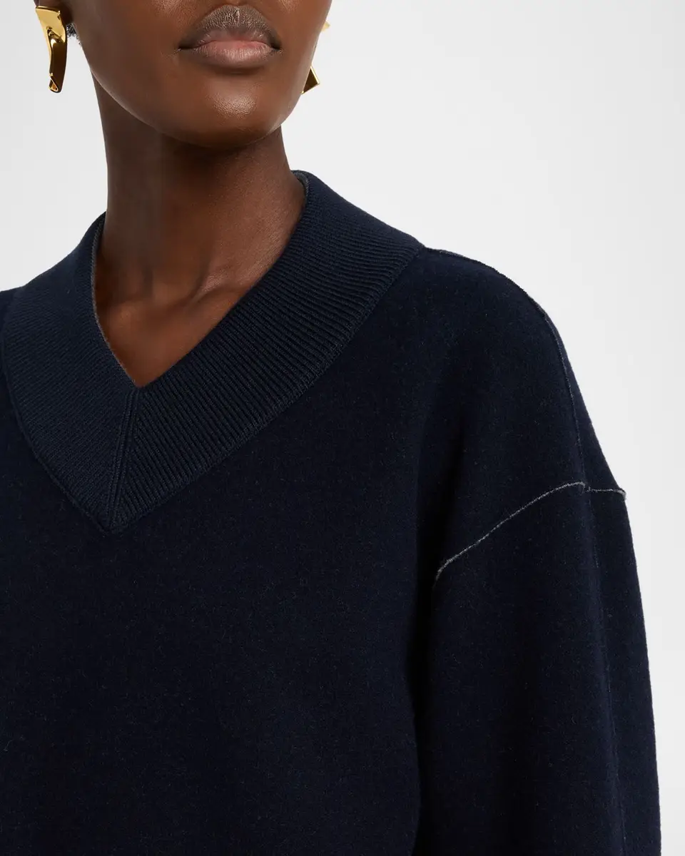 Lafayette 148 New York V-Neck Reversible Knit Sweater | Thumbnail 5 Lafayette 148 New York V-Neck Reversible Knit Sweater | Thumbnail 5