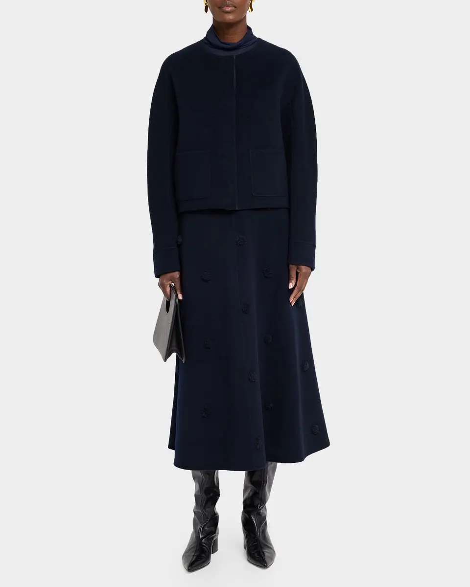 Lafayette 148 New York Crewneck Wool-Cashmere Jacket | Thumbnail 2 Lafayette 148 New York Crewneck Wool-Cashmere Jacket | Thumbnail 2