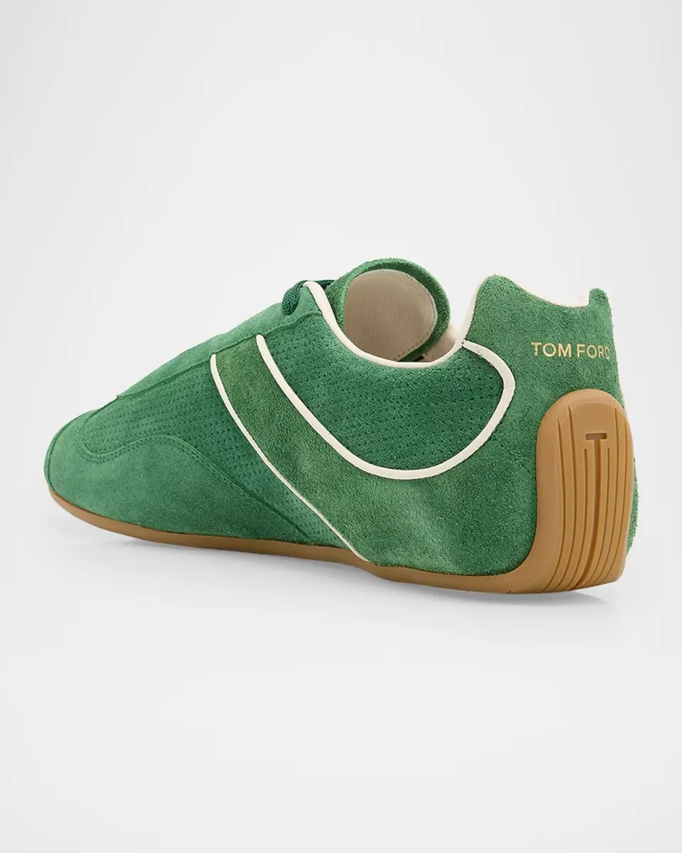 Tom Ford Men's Suede Low-Top Sneakers | Thumbnail 2 Tom Ford Men's Suede Low-Top Sneakers | Thumbnail 2