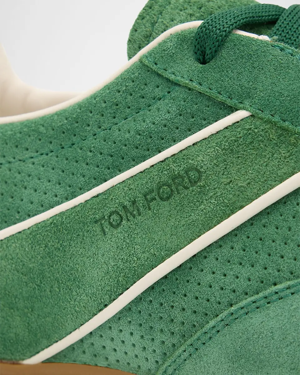 Tom Ford Men's Suede Low-Top Sneakers | Thumbnail 3 Tom Ford Men's Suede Low-Top Sneakers | Thumbnail 3