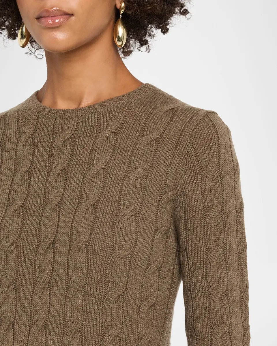 Ralph Lauren Collection Cable-Knit Cashmere Crewneck Sweater | Thumbnail 5 Ralph Lauren Collection Cable-Knit Cashmere Crewneck Sweater | Thumbnail 5