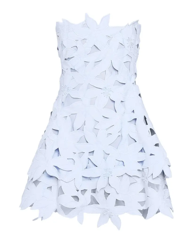 Simkhai Miri Floral Embroidered Mini Dress | Image 1 Simkhai Miri Floral Embroidered Mini Dress | Image 1