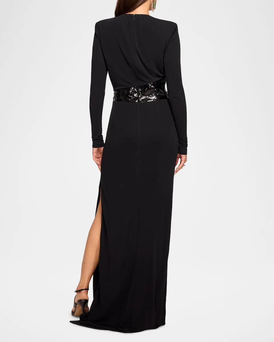 Ramy Brook Samantha Sequin-Embellished Column Gown | Thumbnail 3 Ramy Brook Samantha Sequin-Embellished Column Gown | Thumbnail 3