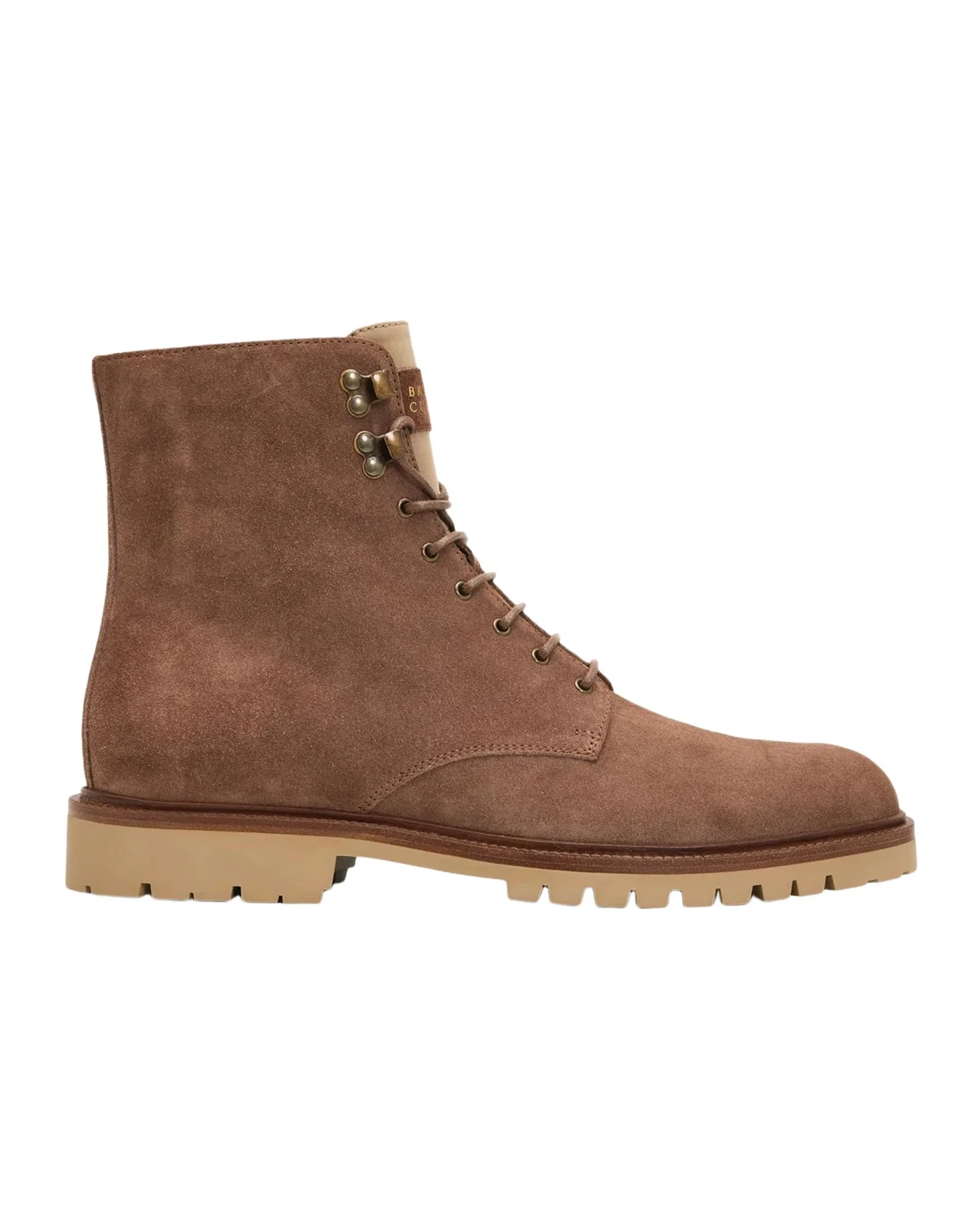 Men's Suede Lug-Sole Lace-Up Boots