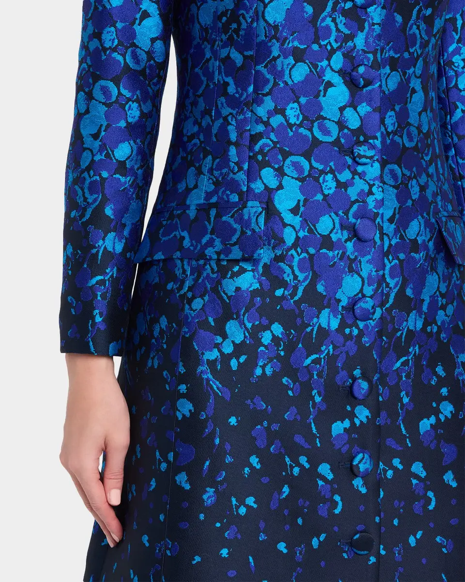 Rickie Freeman for Teri Jon Abstract-Print Mikado Coat Dress | Thumbnail 5 Rickie Freeman for Teri Jon Abstract-Print Mikado Coat Dress | Thumbnail 5