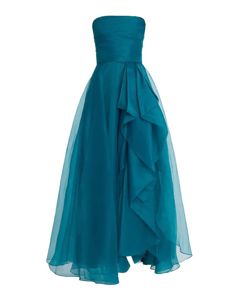 Theia Teresa Draped Strapless Gown | Image 1 Theia Teresa Draped Strapless Gown | Image 1