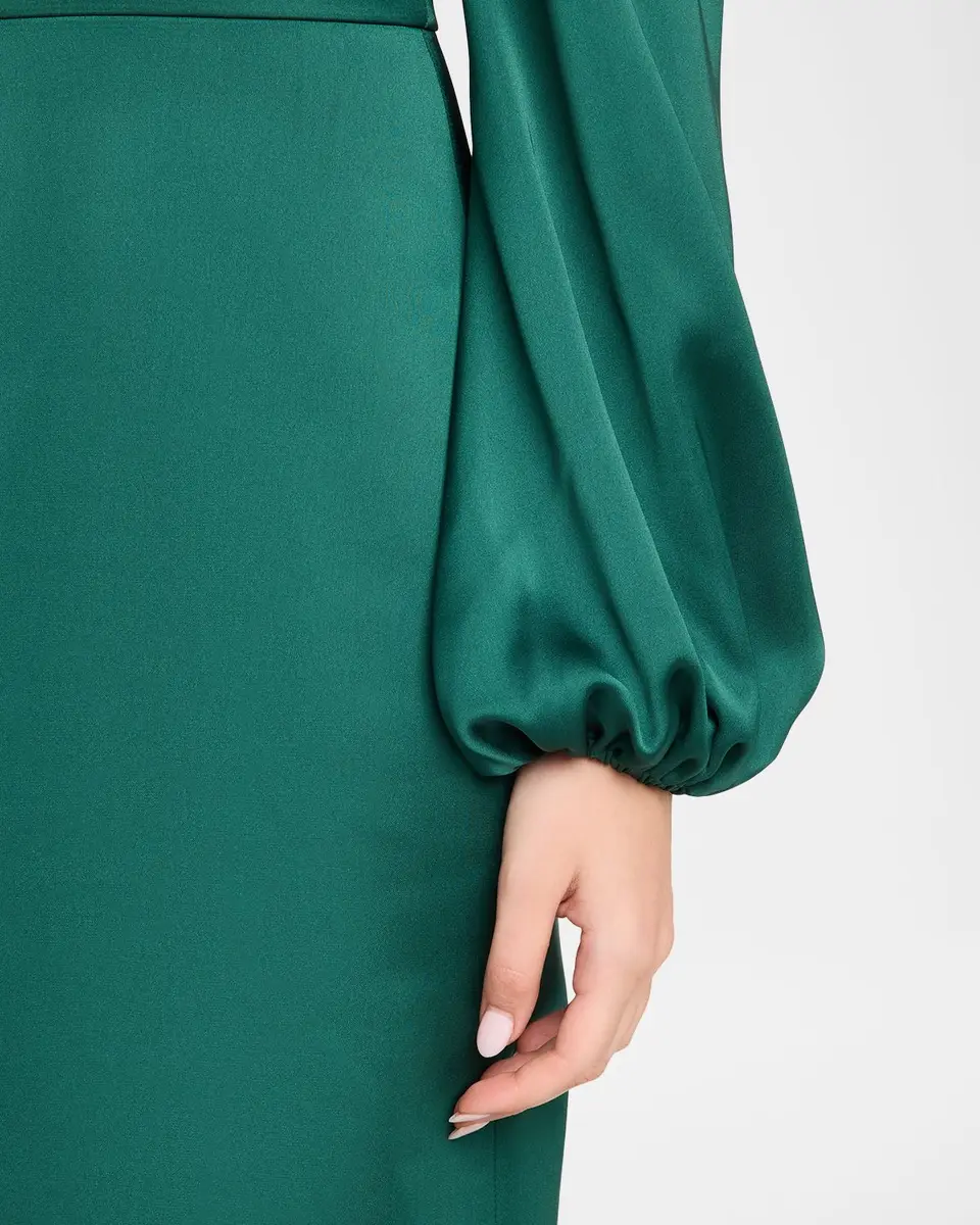 Ramy Brook Shiyan Off-Shoulder Stretch Satin Midi Dress | Thumbnail 5 Ramy Brook Shiyan Off-Shoulder Stretch Satin Midi Dress | Thumbnail 5