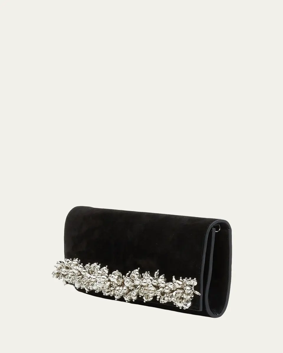 Simkhai River Embellished Suede East-West Clutch | Thumbnail 2