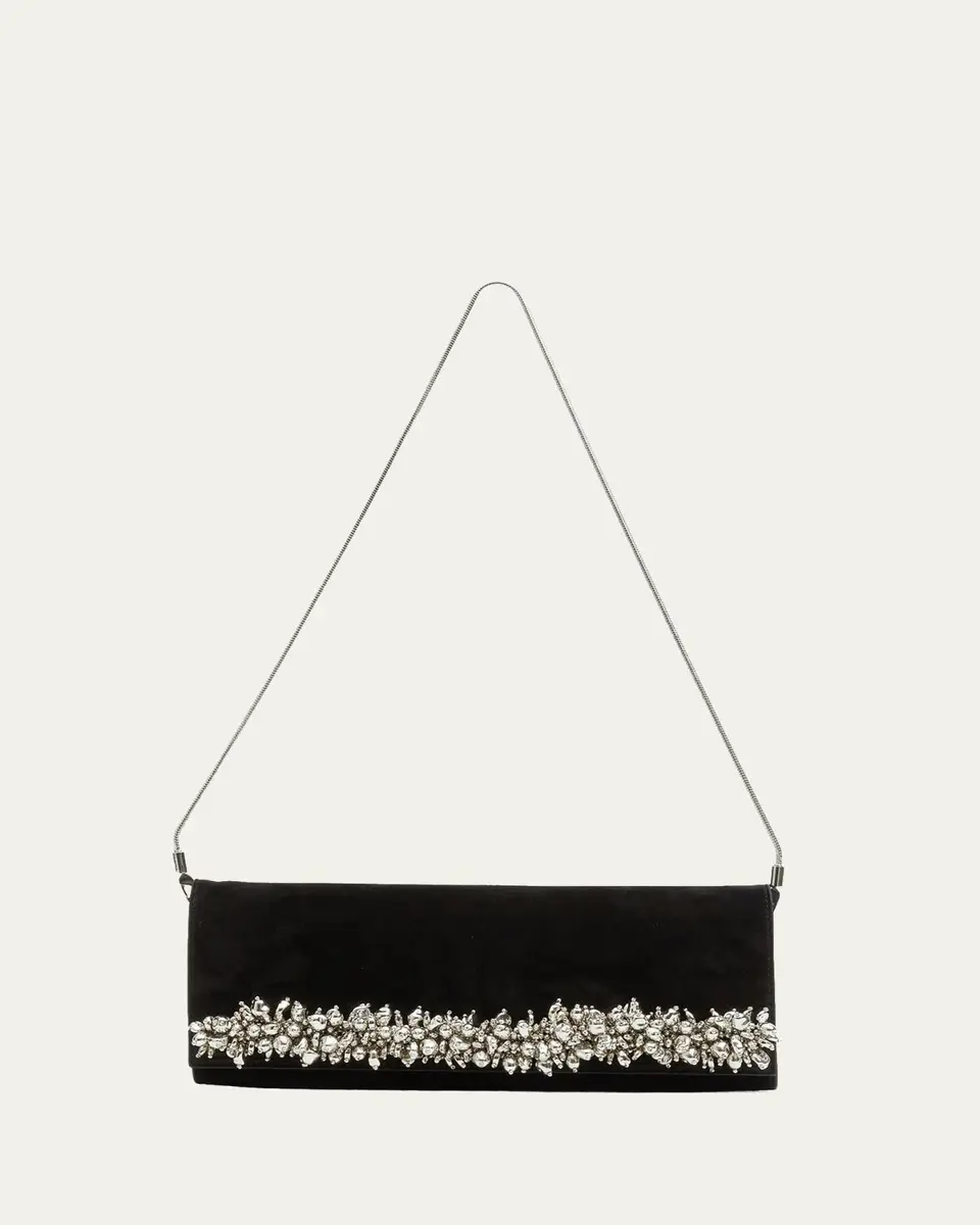 Simkhai River Embellished Suede East-West Clutch | Thumbnail 3