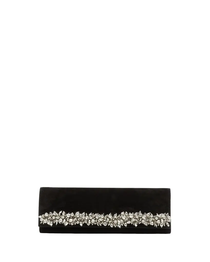 Simkhai River Embellished Suede East-West Clutch | Image 1 Simkhai River Embellished Suede East-West Clutch | Image 1
