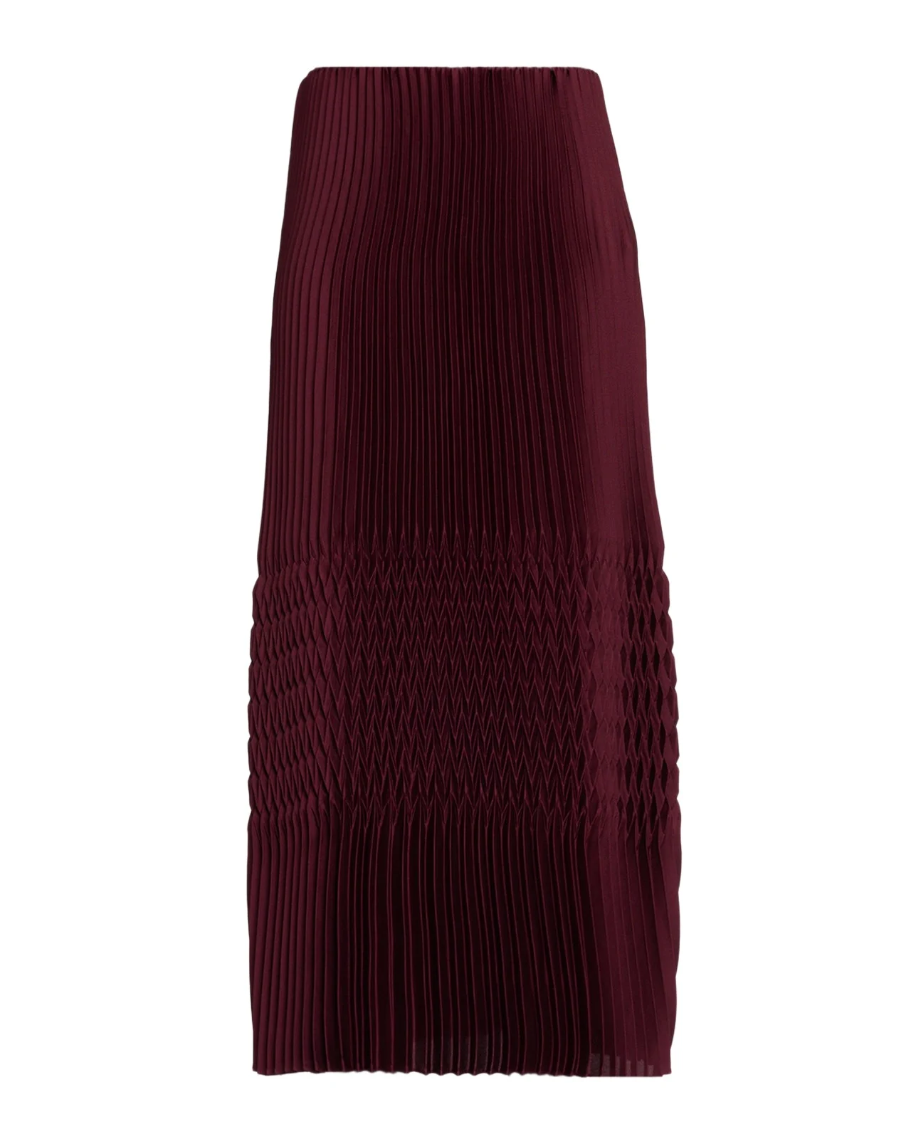 Straight Plisse Satin Midi Skirt Straight Plisse Satin Midi Skirt
