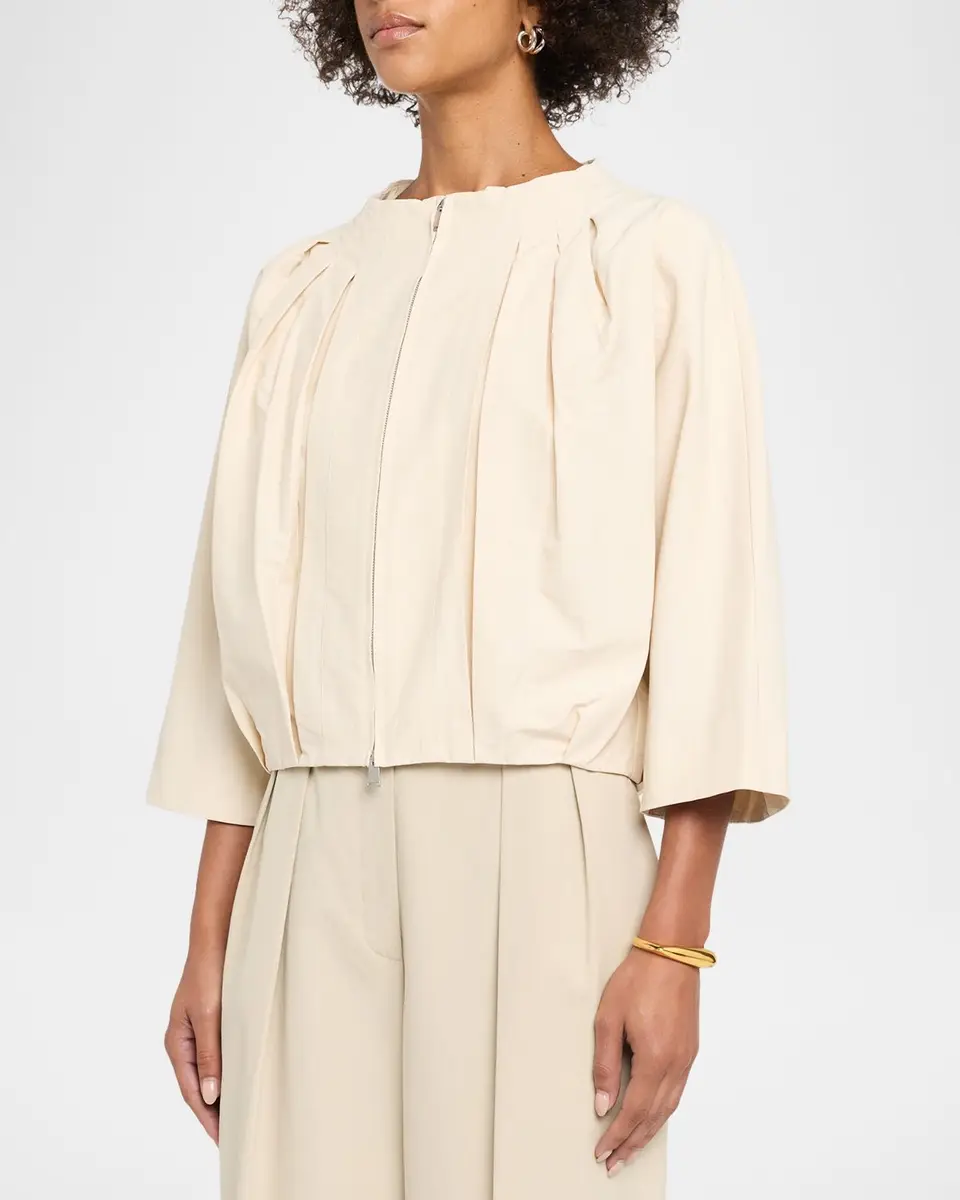 Simkhai Jess Pleated Jacket | Thumbnail 4 Simkhai Jess Pleated Jacket | Thumbnail 4