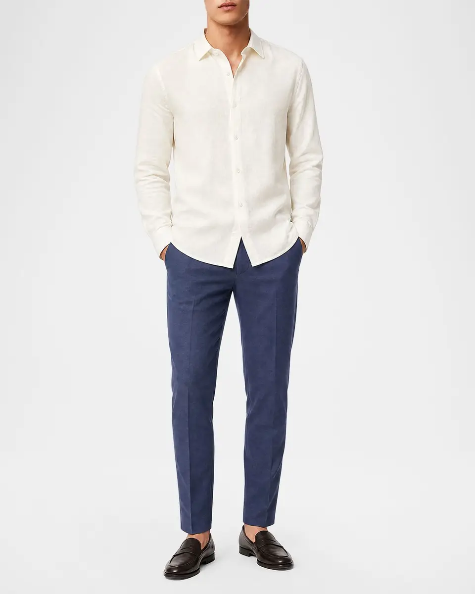 Onia Men's Stretch Linen Button-Down Shirt | Thumbnail 2 Onia Men's Stretch Linen Button-Down Shirt | Thumbnail 2