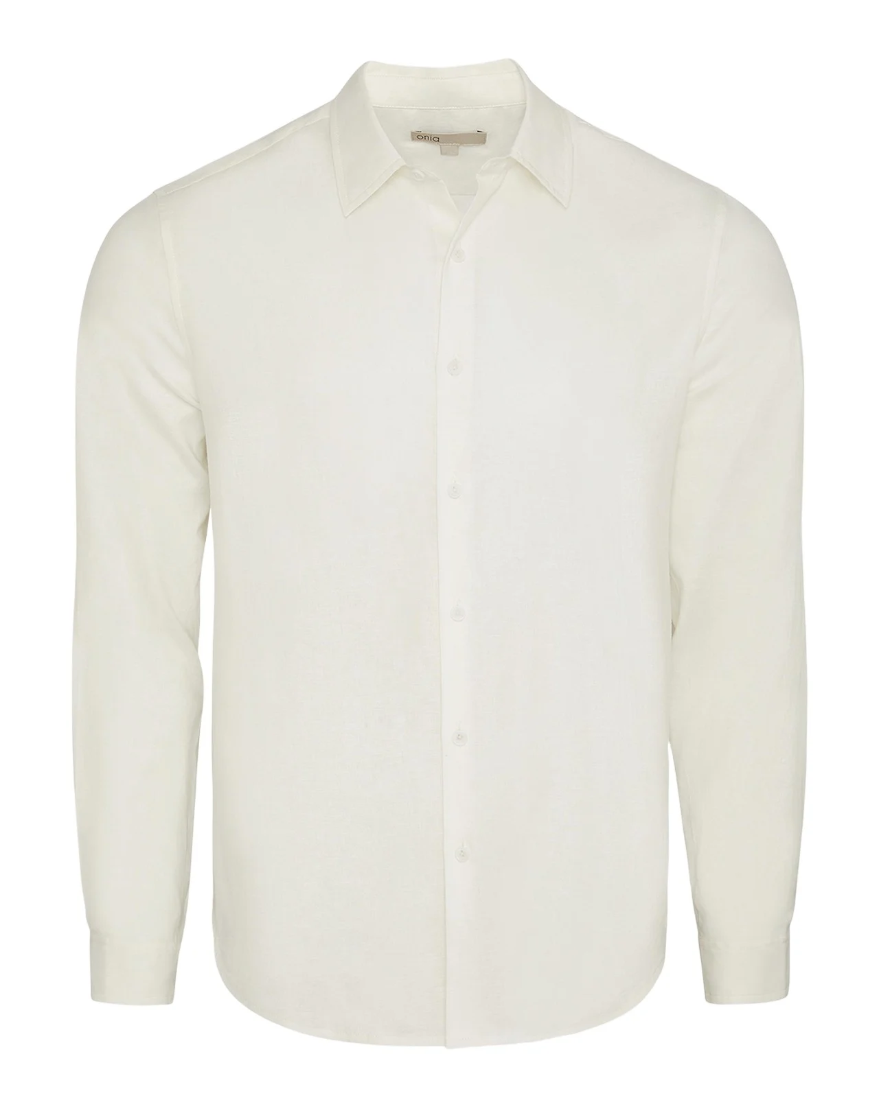 Men's Stretch Linen Button-Down Shirt