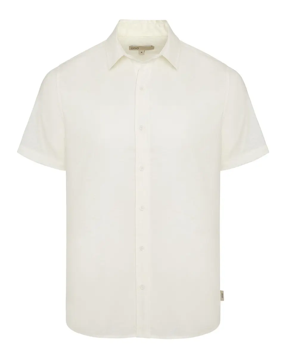 Onia Men's Stretch Linen Short-Sleeve Shirt | Thumbnail 3 Onia Men's Stretch Linen Short-Sleeve Shirt | Thumbnail 3