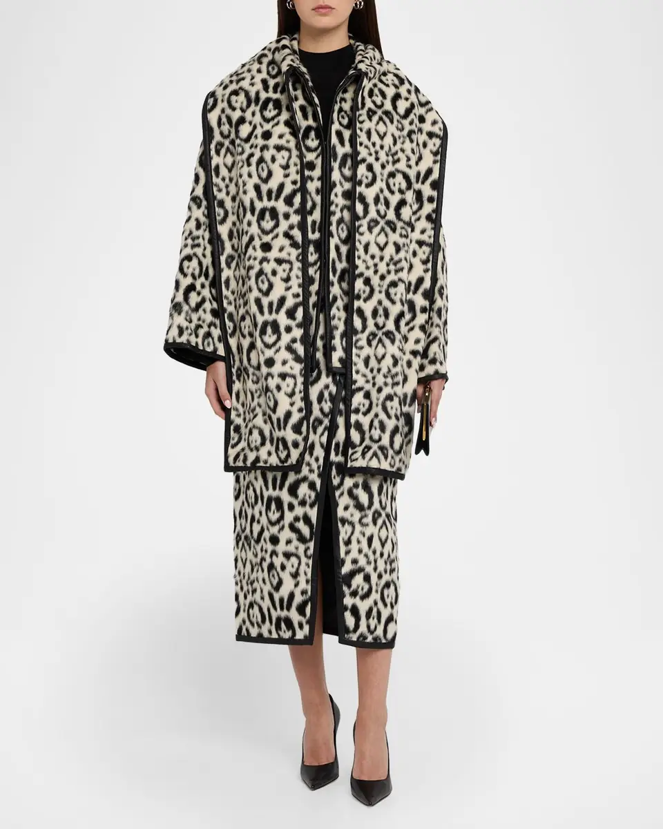 Toccin Leia Leopard Faux Fur Wrap Skirt | Thumbnail 2 Toccin Leia Leopard Faux Fur Wrap Skirt | Thumbnail 2