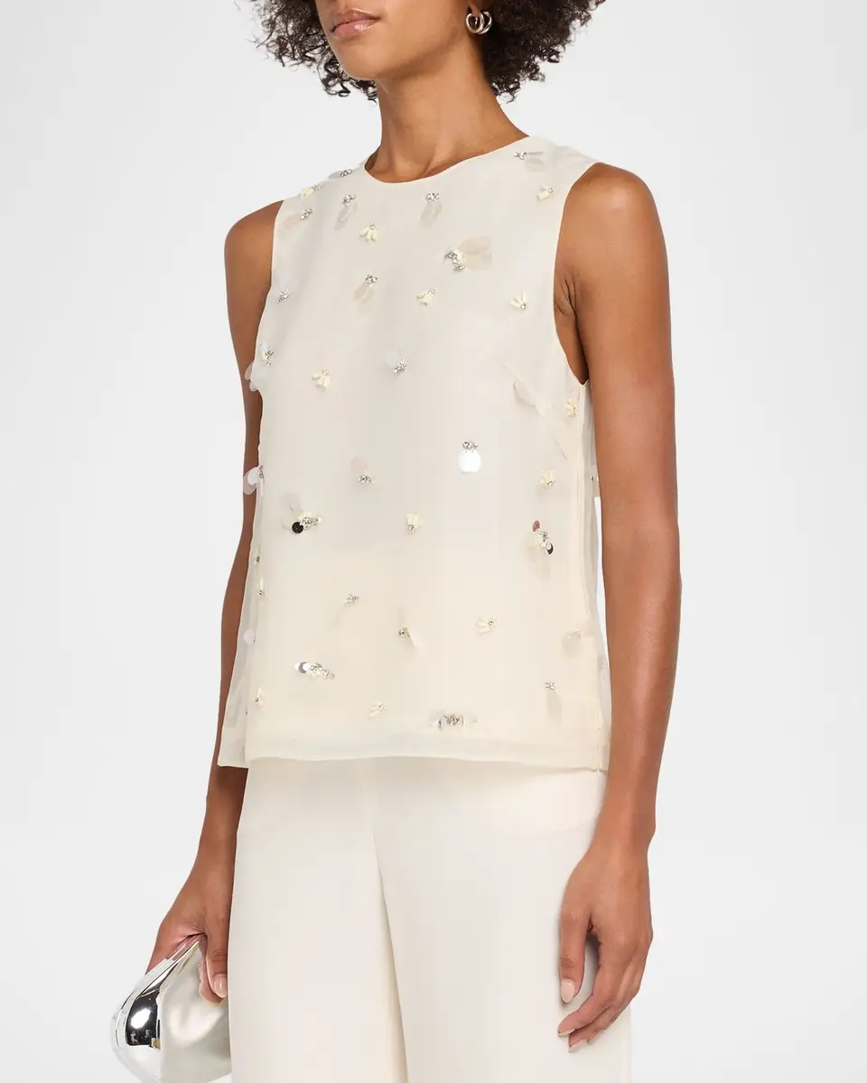 Simkhai Celia Sequined Sleeveless Top | Thumbnail 4