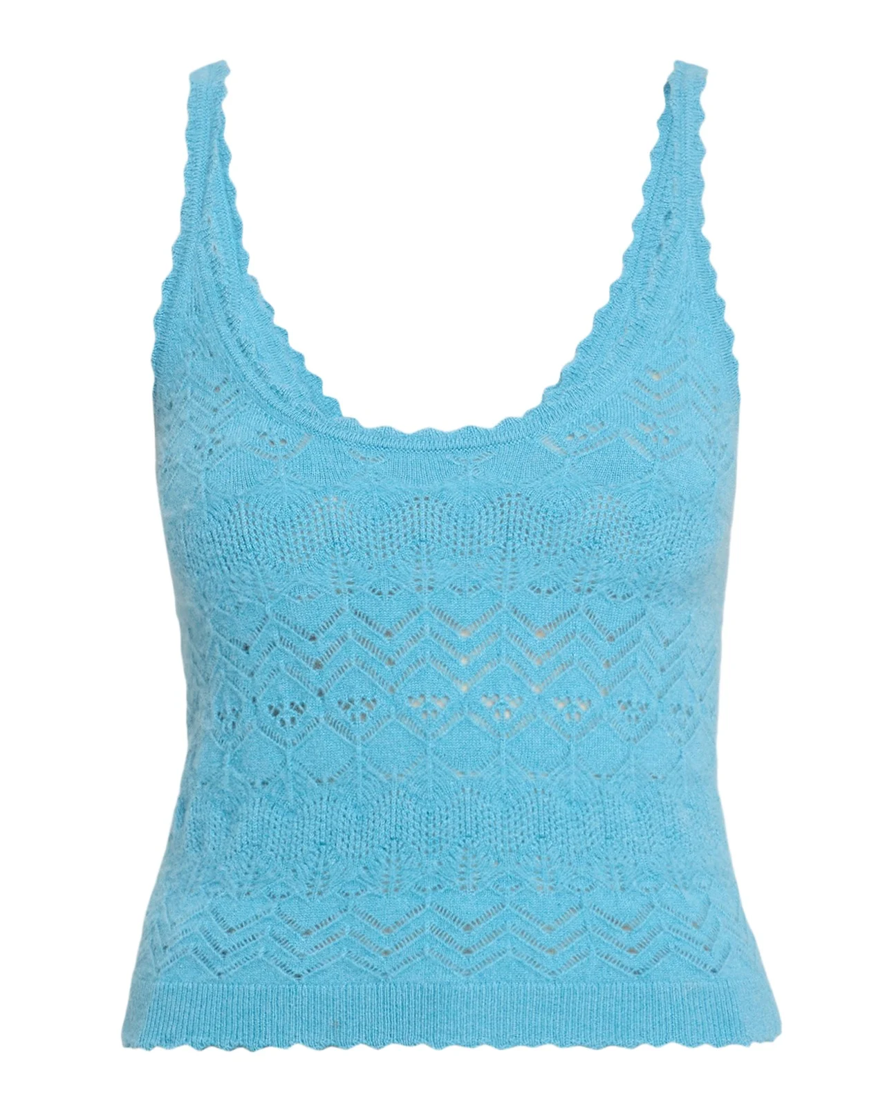 Brielle Cashmere Pointelle Tank Top Brielle Cashmere Pointelle Tank Top