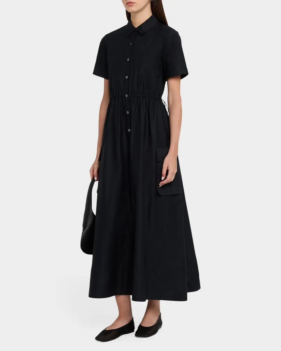 Toccin Maxine Short-Sleeve Midi Shirtdress | Thumbnail 4 Toccin Maxine Short-Sleeve Midi Shirtdress | Thumbnail 4