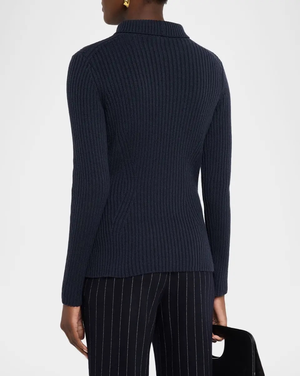 Lafayette 148 New York Rib Knit Cashmere Turtleneck Sweater | Thumbnail 3 Lafayette 148 New York Rib Knit Cashmere Turtleneck Sweater | Thumbnail 3