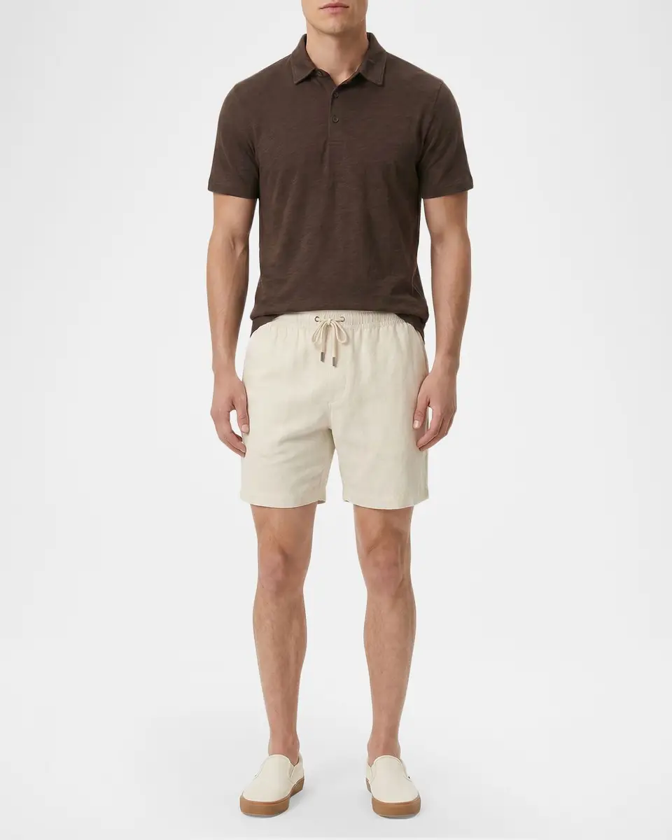 Onia Men's Stretch Linen Drawstring Shorts | Thumbnail 2 Onia Men's Stretch Linen Drawstring Shorts | Thumbnail 2