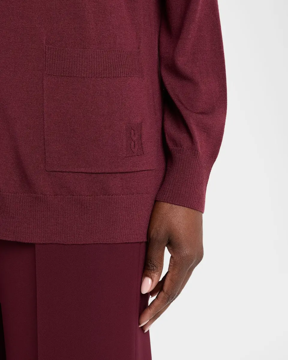Lafayette 148 New York Button-Front Merino Wool Cardigan | Thumbnail 5