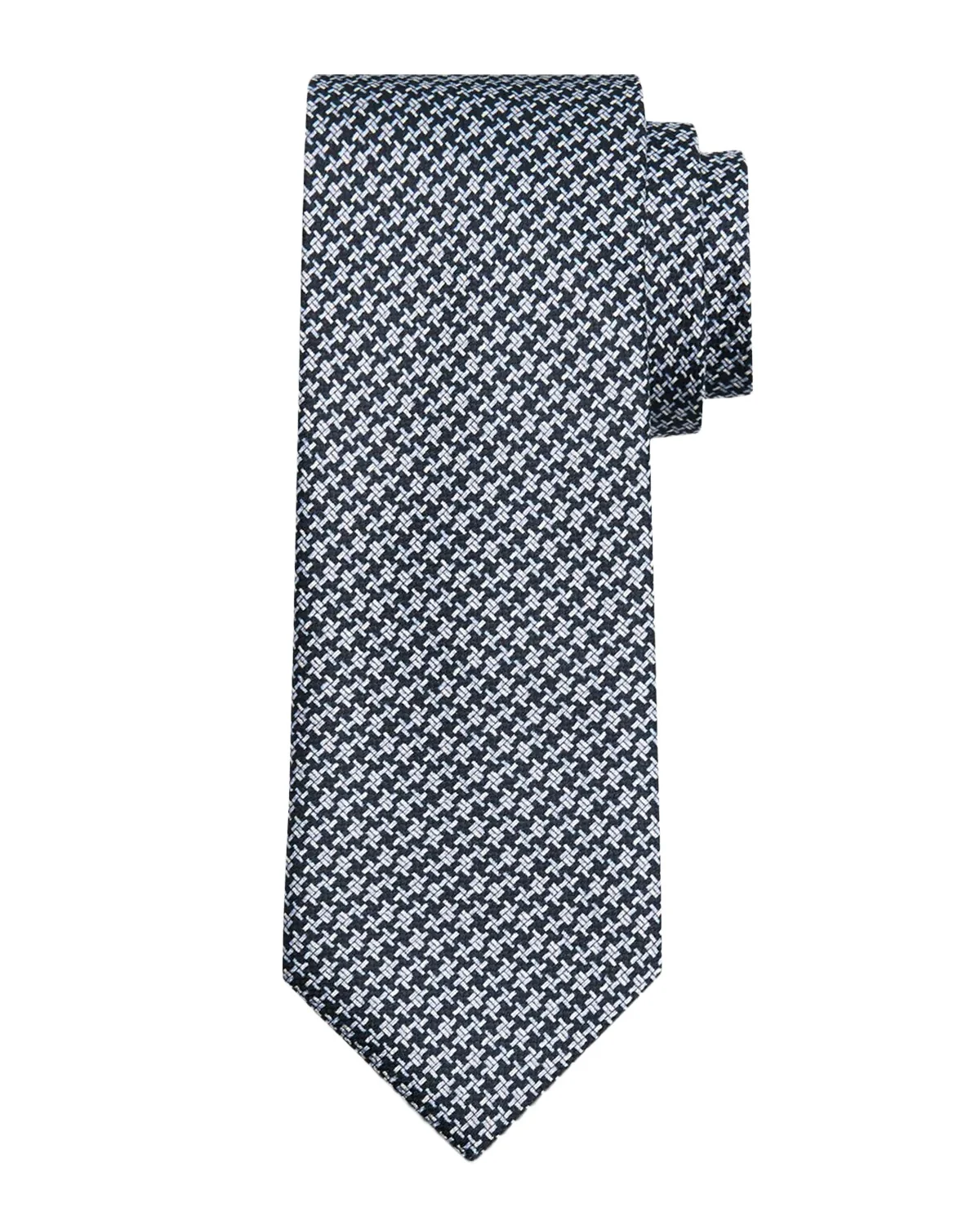 Men's Micro Print Silk Tie