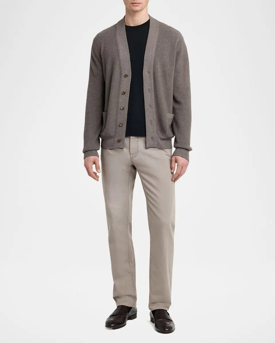 Brioni Men's Wool, Cashmere and Silk 18GG Knit Cardigan | Thumbnail 2 Brioni Men's Wool, Cashmere and Silk 18GG Knit Cardigan | Thumbnail 2