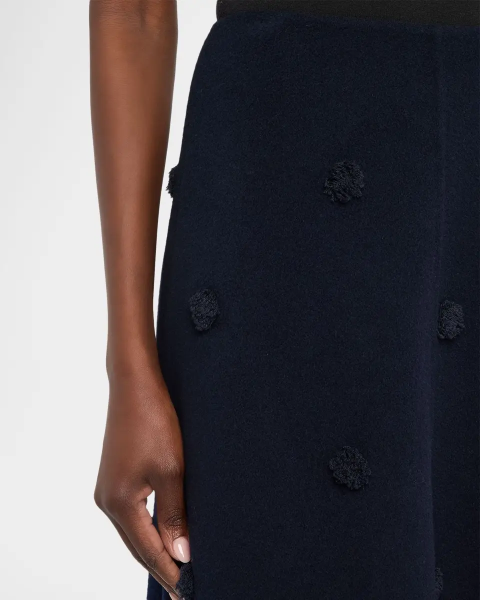 Lafayette 148 New York Embellished Fringed Dot Flare Midi Skirt | Thumbnail 5 Lafayette 148 New York Embellished Fringed Dot Flare Midi Skirt | Thumbnail 5