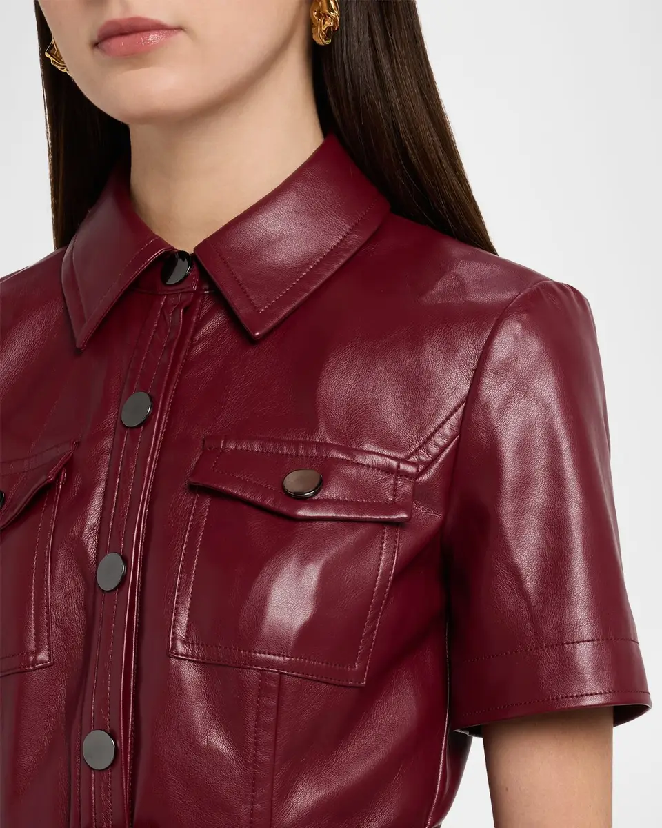 Toccin Lydia Belted Short-Sleeve Mini Dress | Thumbnail 5 Toccin Lydia Belted Short-Sleeve Mini Dress | Thumbnail 5