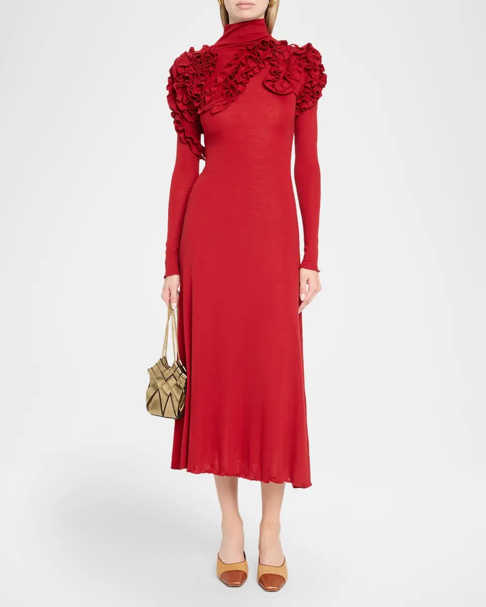 Ulla Johnson Solene Long-Sleeve Jersey Dress | Thumbnail 2 Ulla Johnson Solene Long-Sleeve Jersey Dress | Thumbnail 2
