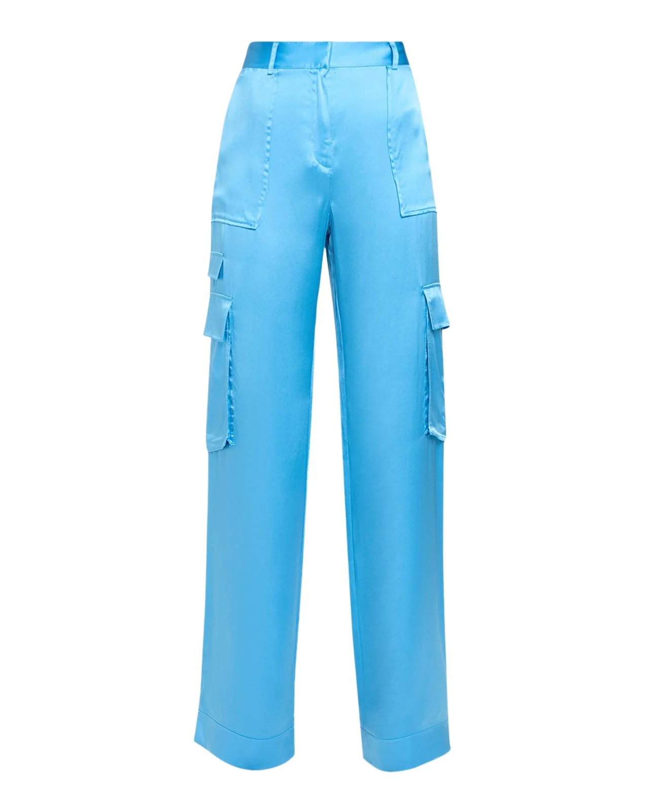 Hannah Straight-Leg Satin Pants Hannah Straight-Leg Satin Pants