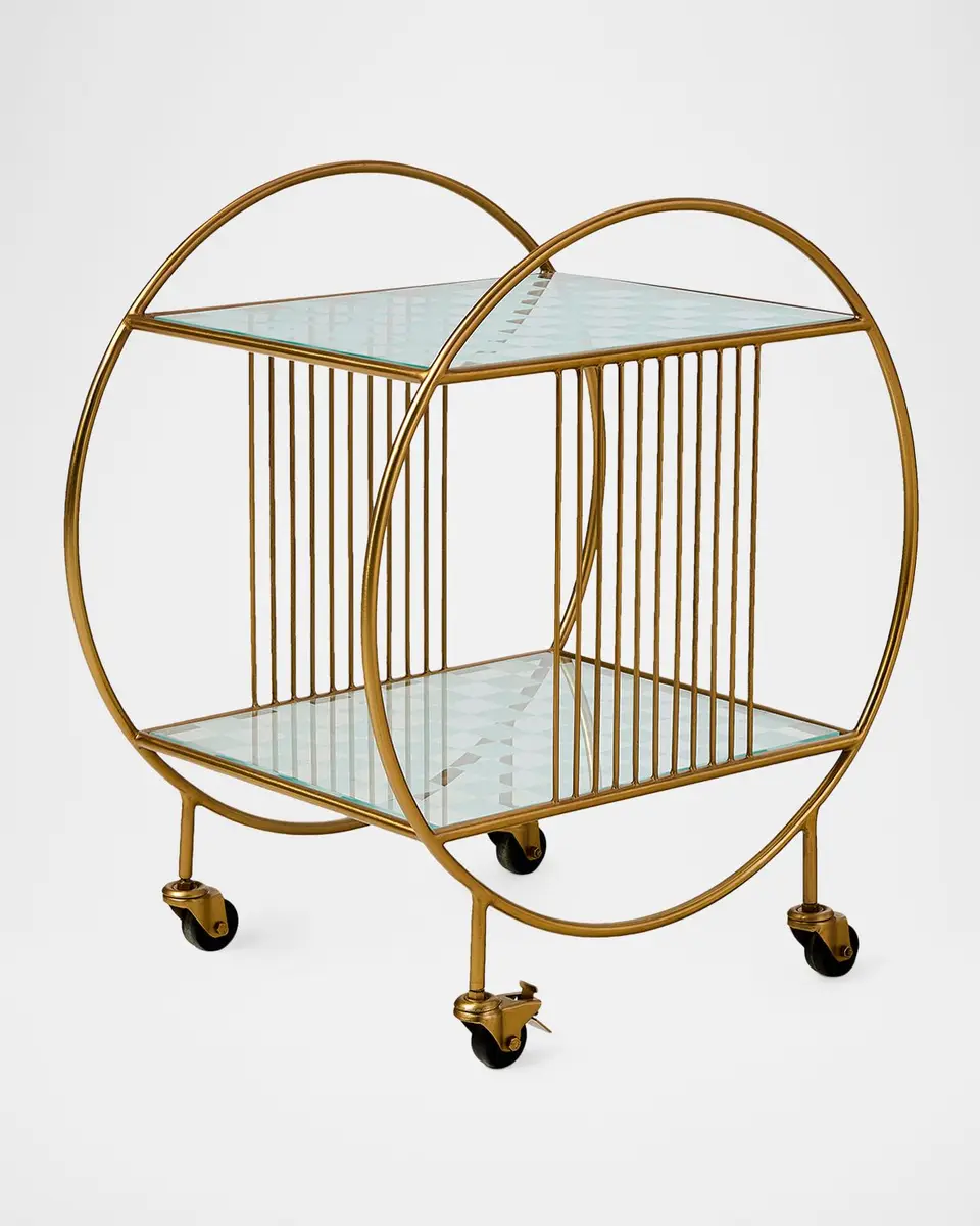 MacKenzie-Childs Gambit Bar Cart | Thumbnail 2 MacKenzie-Childs Gambit Bar Cart | Thumbnail 2