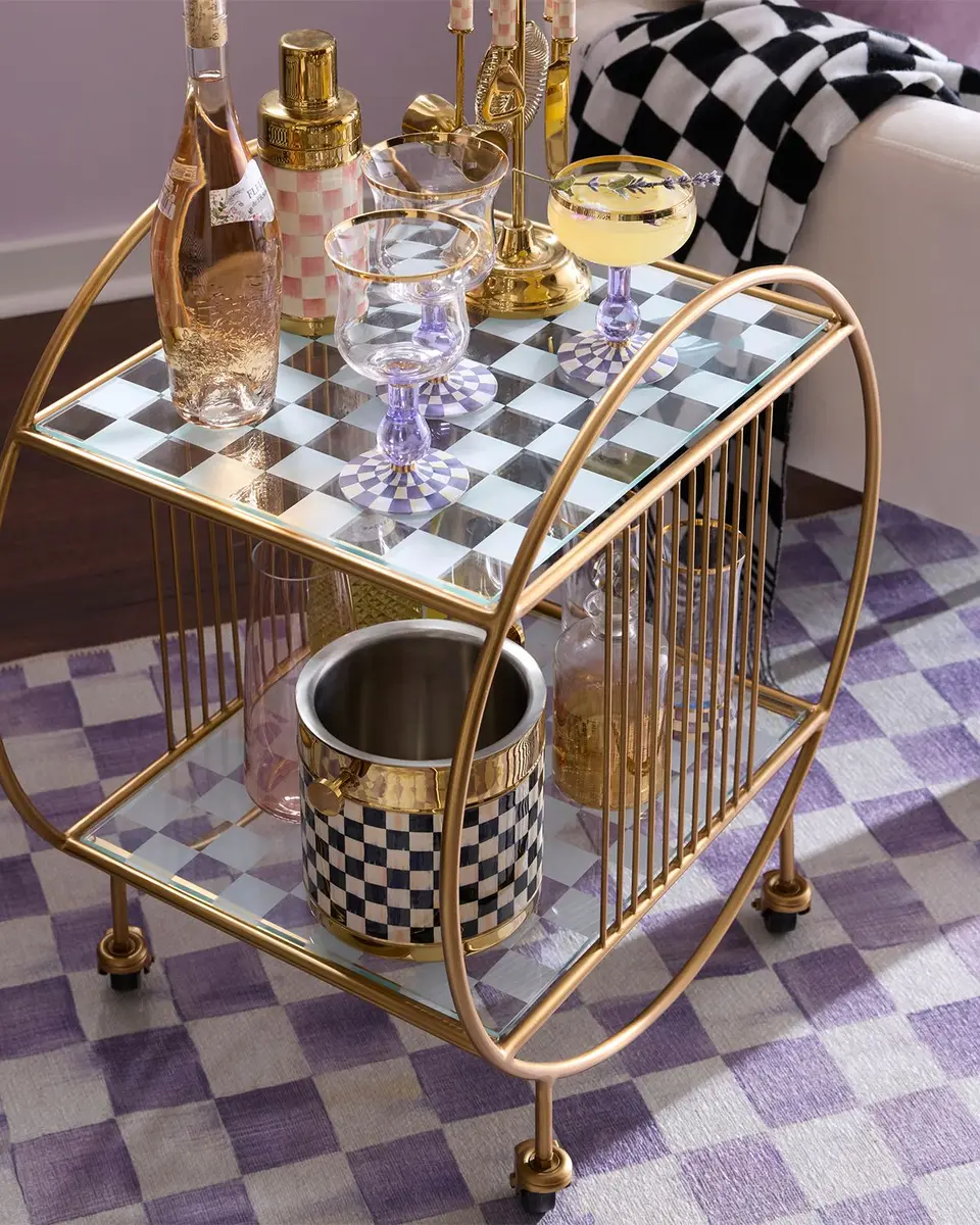 MacKenzie-Childs Gambit Bar Cart | Thumbnail 5 MacKenzie-Childs Gambit Bar Cart | Thumbnail 5
