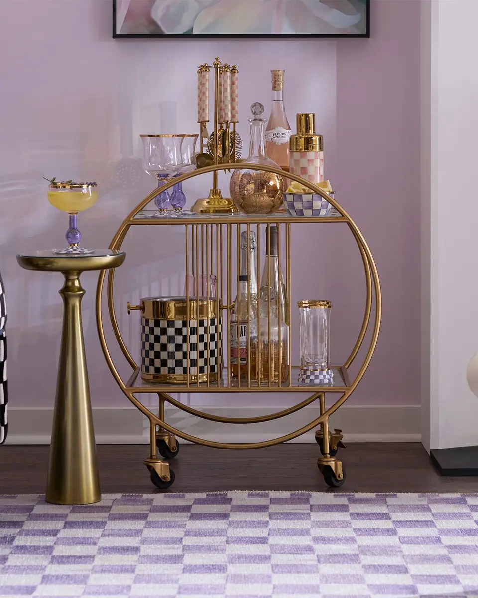 MacKenzie-Childs Gambit Bar Cart | Thumbnail 6 MacKenzie-Childs Gambit Bar Cart | Thumbnail 6