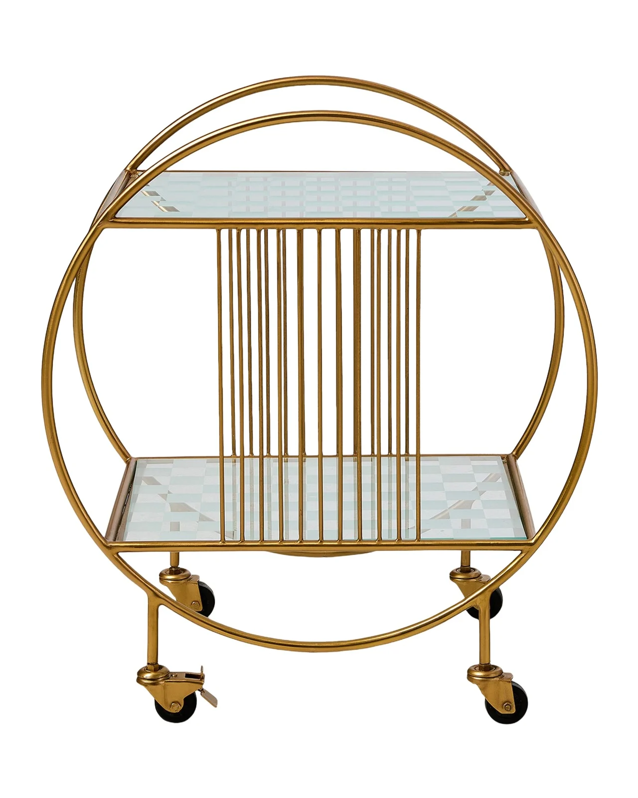 MacKenzie-Childs Gambit Bar Cart