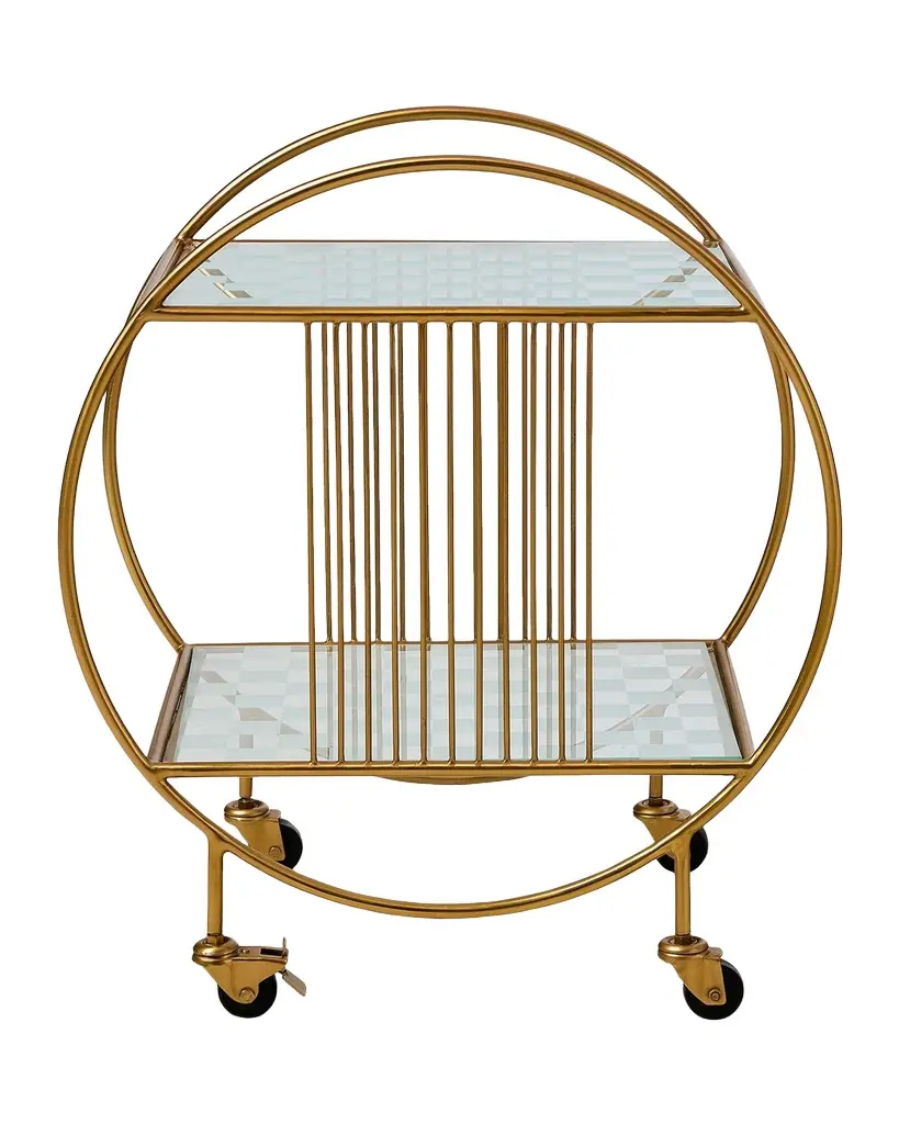 MacKenzie-Childs Gambit Bar Cart