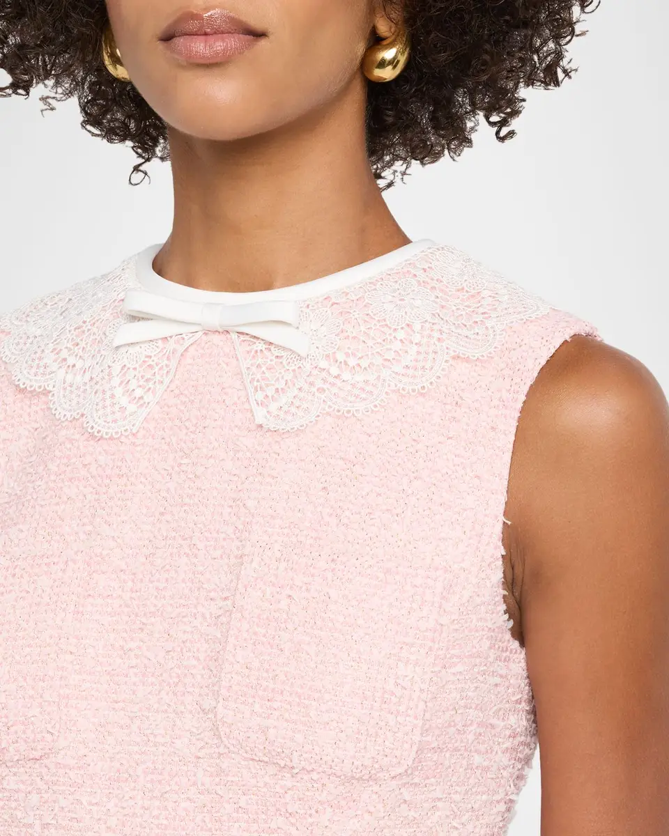 Self-Portrait Boucle Lace Midi Dress | Thumbnail 5 Self-Portrait Boucle Lace Midi Dress | Thumbnail 5