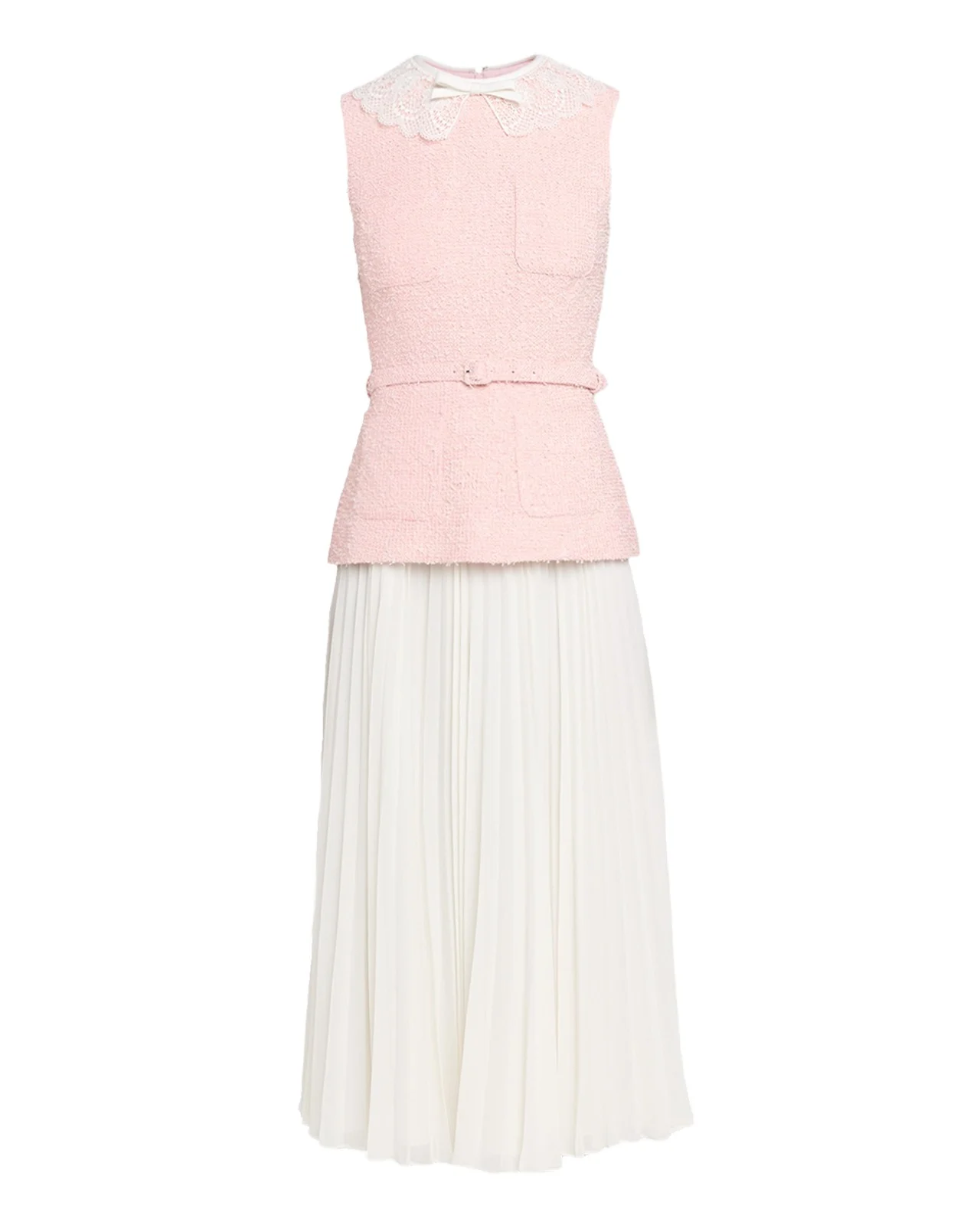 Boucle Lace Midi Dress Boucle Lace Midi Dress